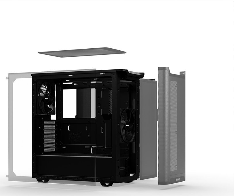 Kuti kompjuterike Be Quiet Pure Base 501 Airflow, ATX, me xham të temperuar, e zezë