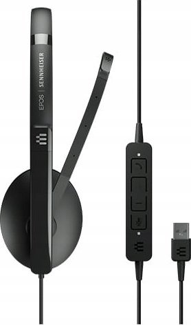 Kufje EPOS Adapt 160T USB II, me kabllo, stereo, të zeza