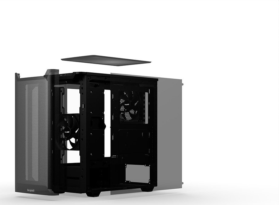 Kuti kompjuterike Be Quiet Pure Base 501 Airflow, ATX, me xham të temperuar, e zezë