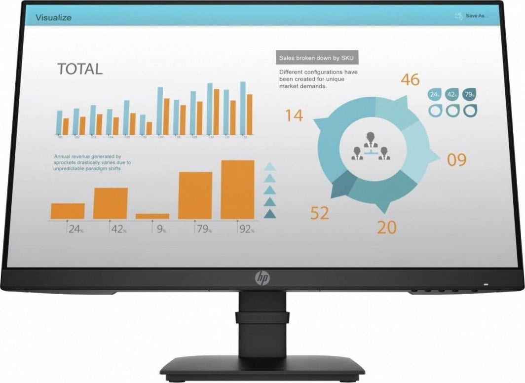 Monitor HP P24 G4, 23.8", FHD, i zi