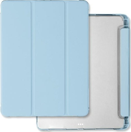 Навлака Mercury Clear Back Cover за iPad Pro 13 (2024), со држач за Apple Pencil, светло сина