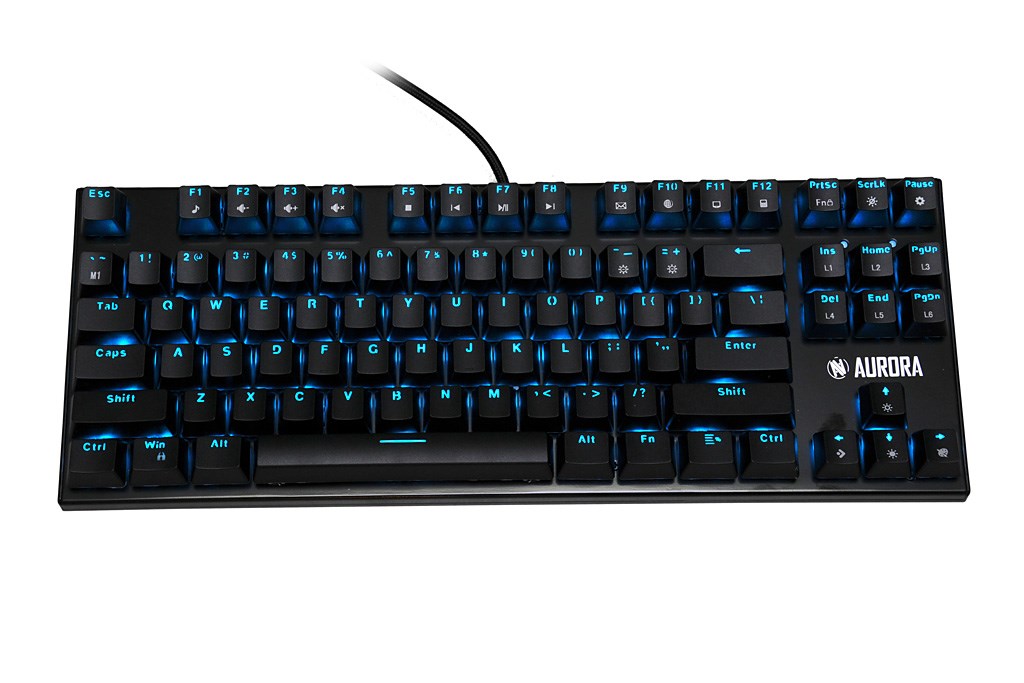 Tastierë iBOX Aurora K-2R, Blue Switch, RGB, e zezë