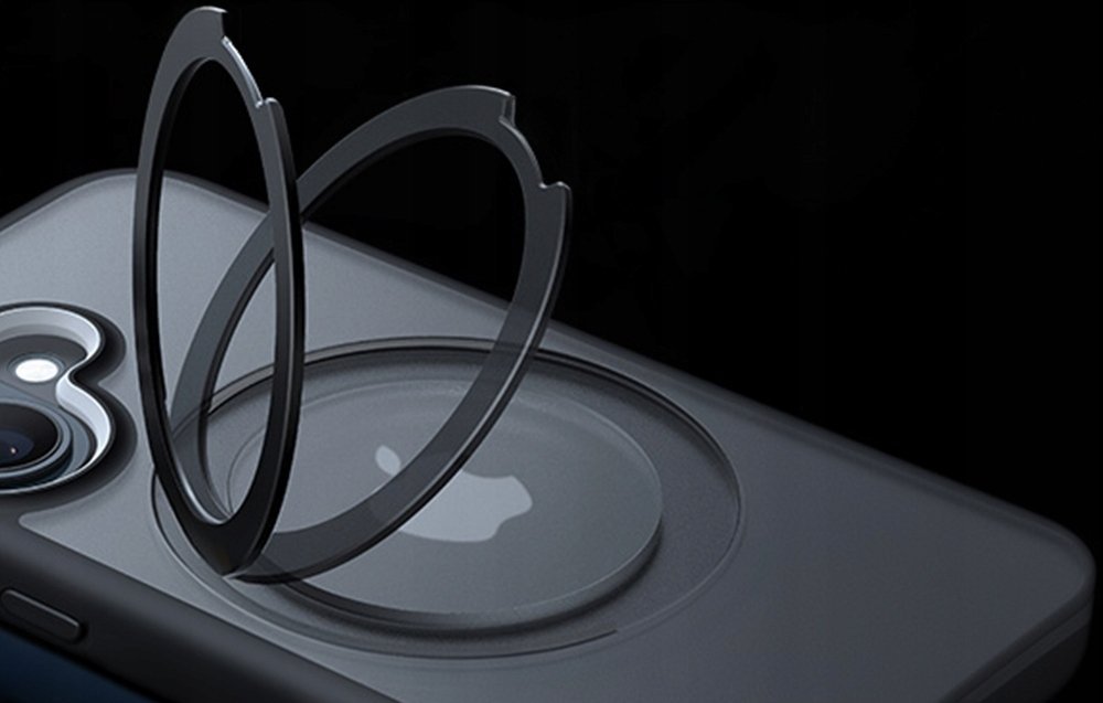 Mbështjellës telefoni Torras Ostand R Fusion për iPhone 16 Plus, mbrojtje e rritur, i zi