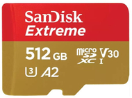 Kartë memorie SanDisk Micro (SDXC) SanDisk Extreme 512GB 190MB/s UHS-I U3 + përshtatës SD