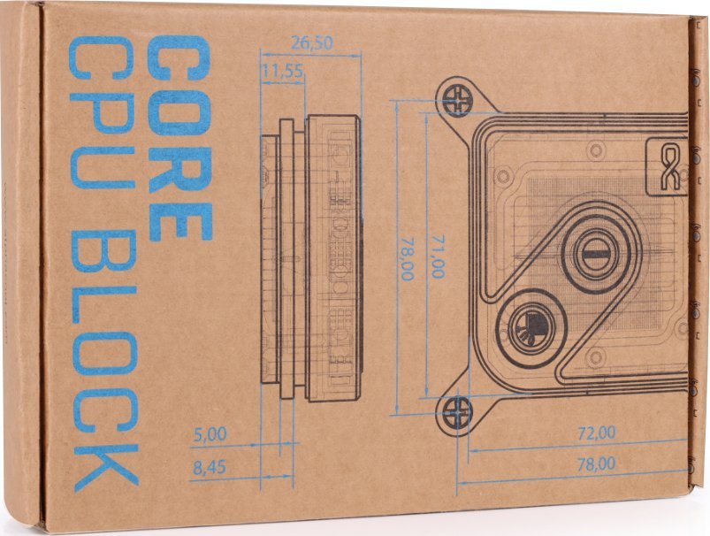 Ладилник за вода за процесор Alphacool Core 1 Aurora, ARGB, сребрен