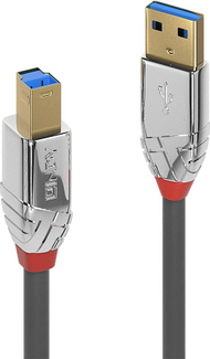 Kabllo Lindy USB-A - USB-B, 1m, e hirtë