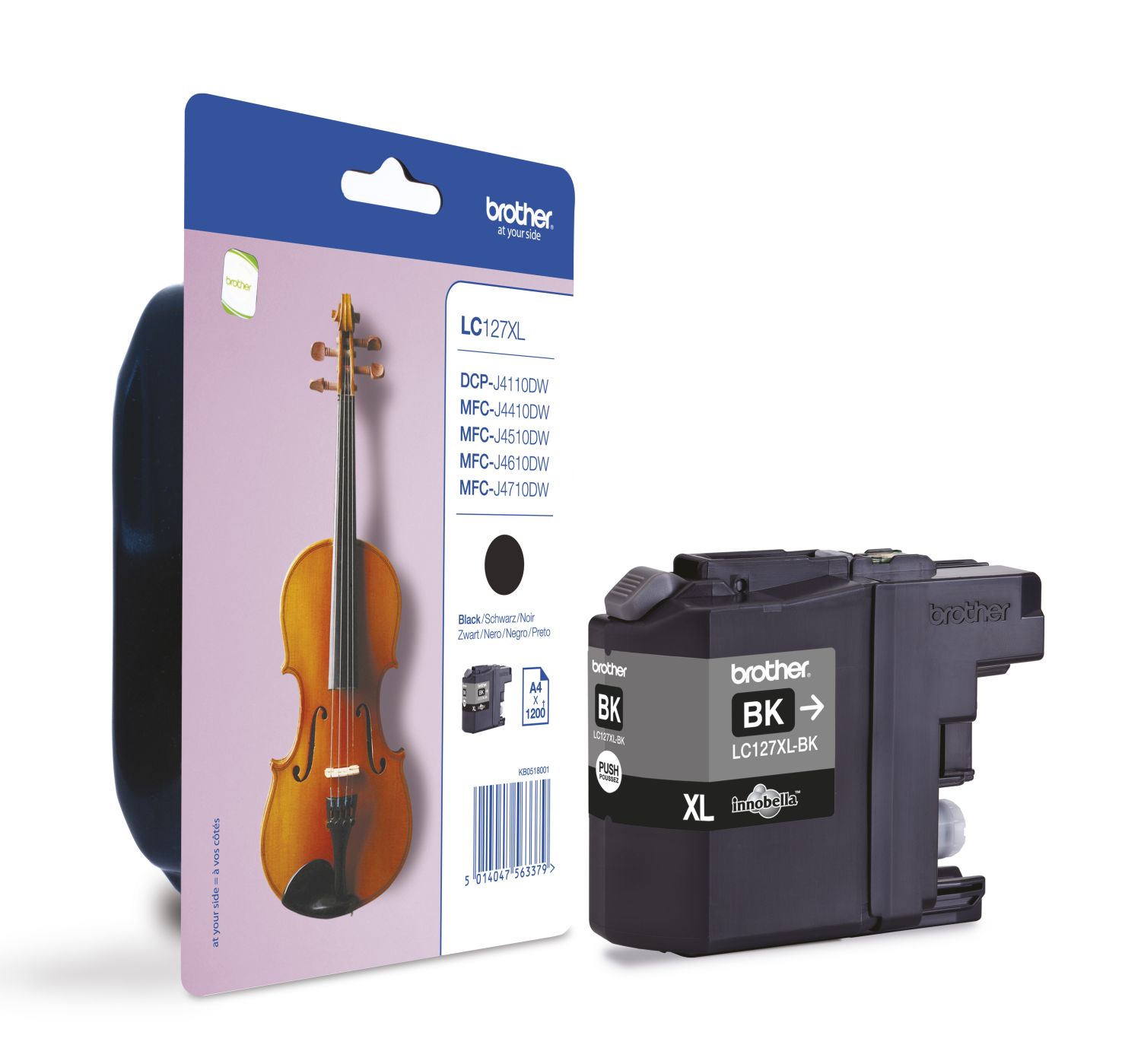 Ngjyrë Brother LC-127XLBK, e zezë