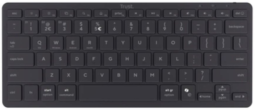 Tastierë Trust Nado II, membranë, wireless, e zezë