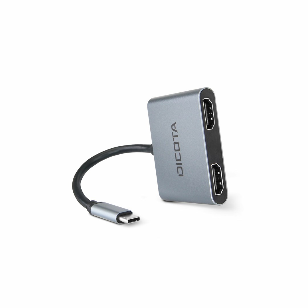 Stacion docking USB-C Dicota, 4-në-1, 4K HDMI, 100W PD, i hirtë