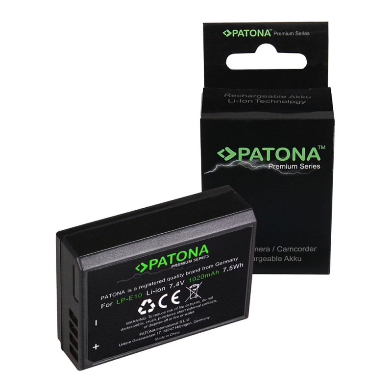 PATONA Premium Battery f. Canon LP-E10