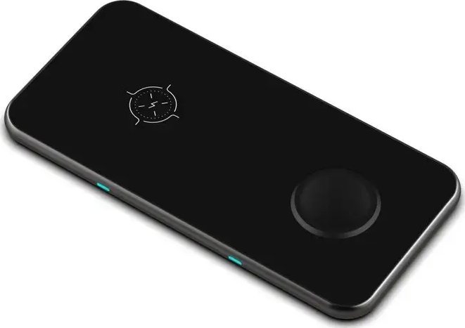 Karikues pa tela Swissten 2in1, USB C, për smartphone dhe Apple Watch, i zi