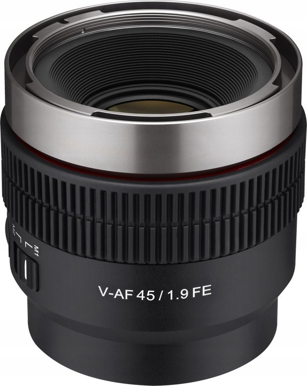 Lentë cine Samyang V-AF 45mm T1.9 FE, për Sony FE, e zezë