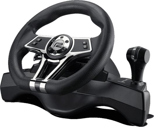 Timoni gaming ready2gaming Hurricane Wheel Pro, me dridhje, për PC dhe konzola, i zi