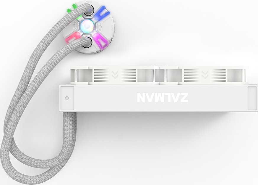 Ftohës ujor CPU Zalman Reserator5 Z24 ARGB, 240mm, 2x 12cm, i bardhë