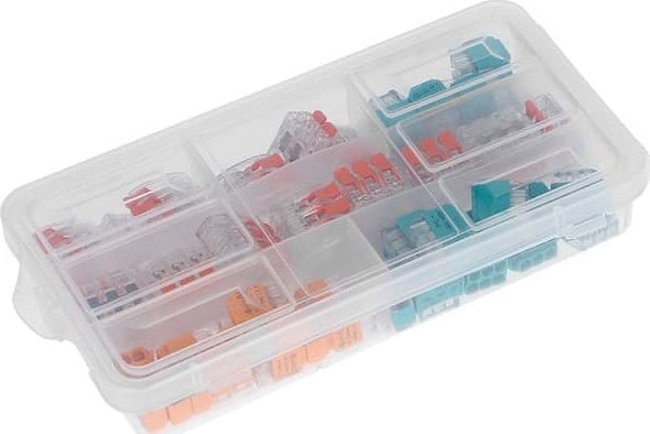 Set konektorësh instalimi Orno APARTMENT, 65 copë, push in dhe me kapëse