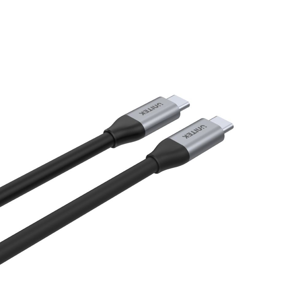 Kabllo Unitek, USB C / USB C, 1 m, e zezë
