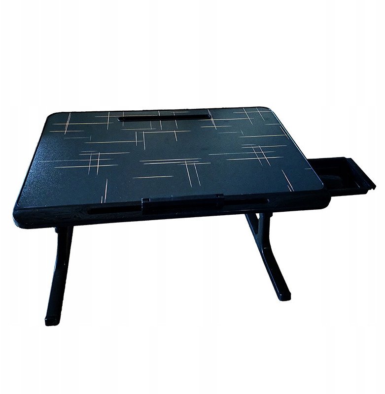 Маса за лаптоп Matrix, прилагодлива, 4 USB порти, вентилатор, црна