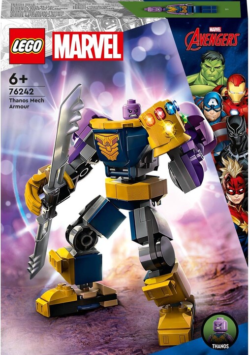 Set LEGO® Marvel 76242 Thanos in robotic armour, 113 pjesë