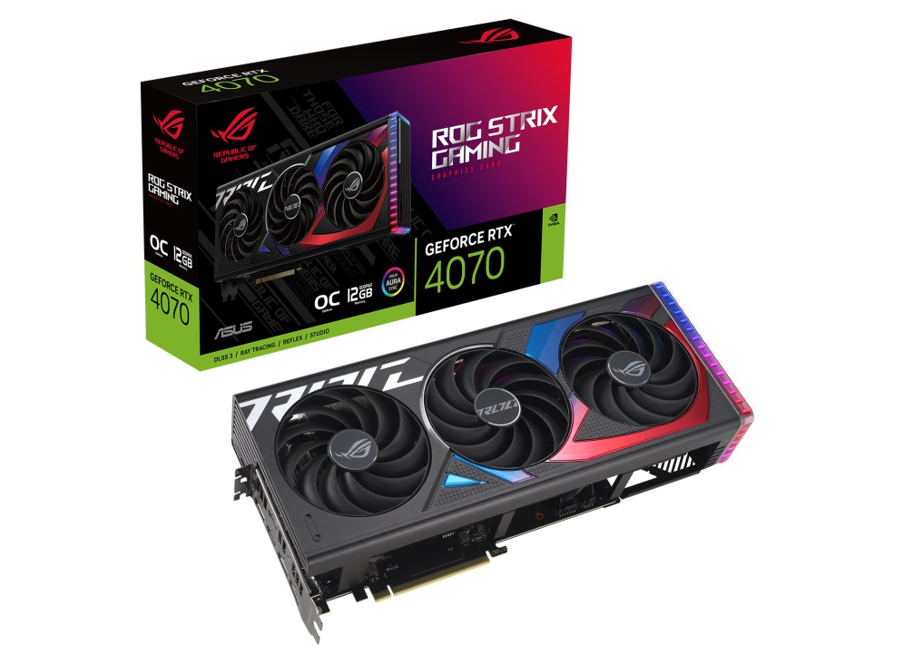 Kartelë grafike ASUS ROG Strix GeForce RTX 4070/OC, 12GB, GDDR6x