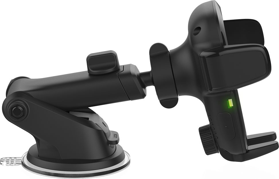 Mbajtëse telefoni për makinë iOttie Auto Sense, karikim wireless 10W, montim në pult, e zezë