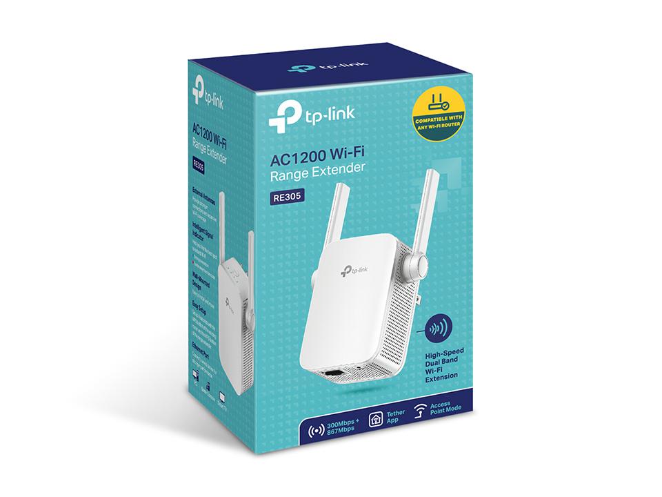 Zgjerues Wi-Fi TP-Link AC1200 Mesh, dual band, i bardhë