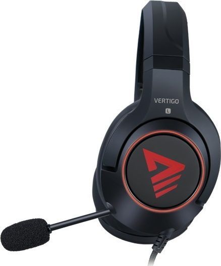 Kufje Savio Vertigo 7.1, të zeza / kuqe