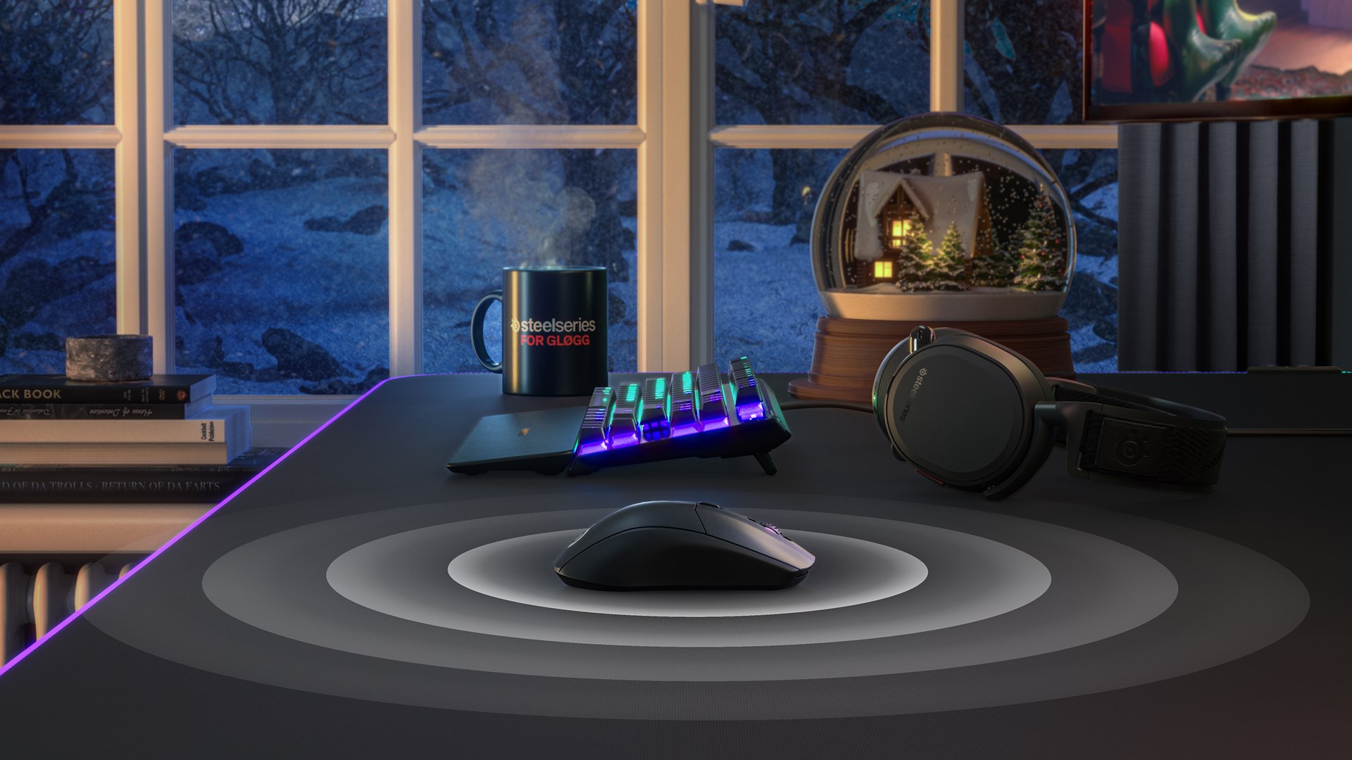Maus lojërash SteelSeries Rival 3 Wireless, TrueMove Air, i zi