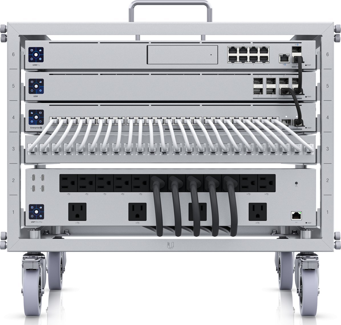 Mini rack rrjeti Ubiquiti U-Rack-6U-TL, 6U, montim pa vegla, gri