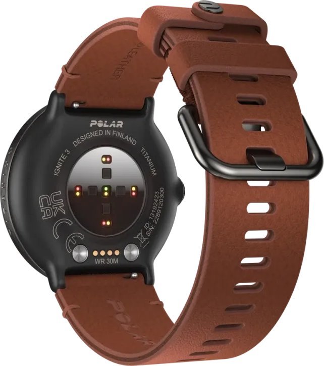 Ora sportive Polar Ignite 3 Titanium, GPS, ekran 1.28" AMOLED, kafe