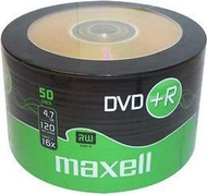 Дискови DVD+R Maxell 16x, 4.7GB, пакување 50 парчиња