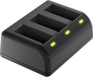 Karikues baterish për kamera Newell AHDBT-901, 3 porta, USB, i zi