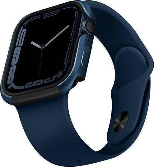 Mbulesë UNIQ Valencia për Apple Watch Series 4 5 6 7 SE, 45 44mm, blu navy