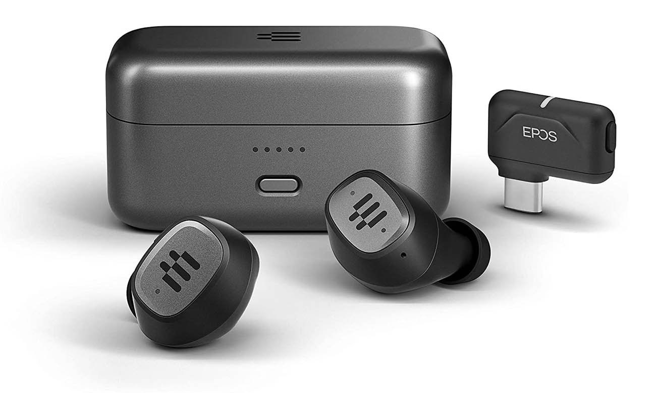 Kufje wireless EPOS By Sennheiser GTW 270 Hybrid, In-Ear, USB-C/Bluetooth, e zezë