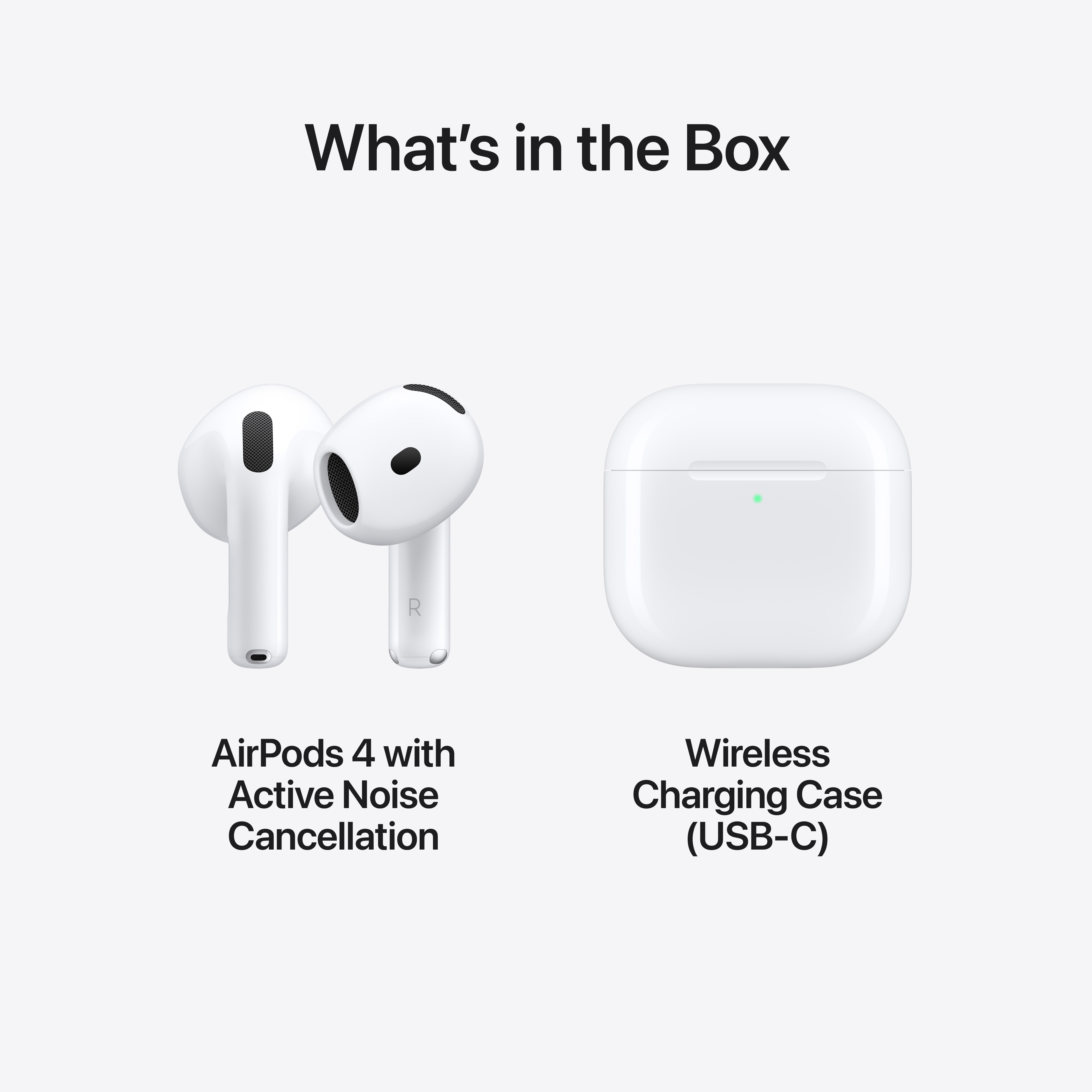 Apple AirPods 4 (USB-C) with Active Noise Cancellation