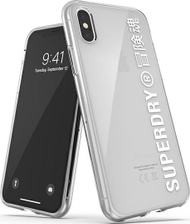 Mbrojtëse e pasme Superdry për iPhone X/Xs, e bardhë