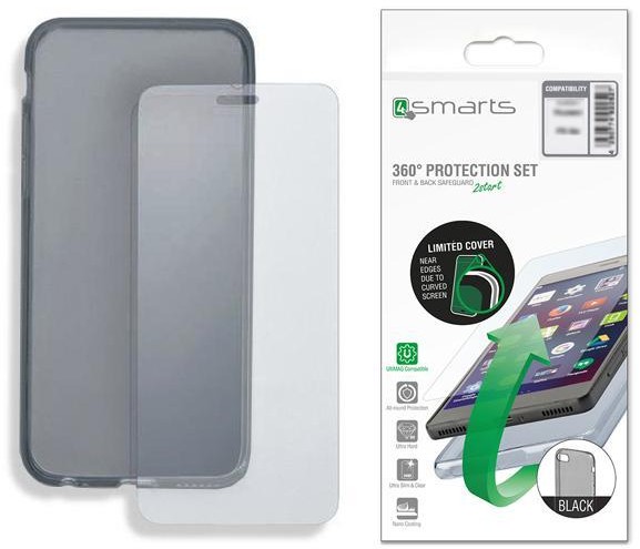 Set mbrojtës 4smarts 360 Protection për Huawei Y6 2017 Y5 2017, film ekrani, transparent