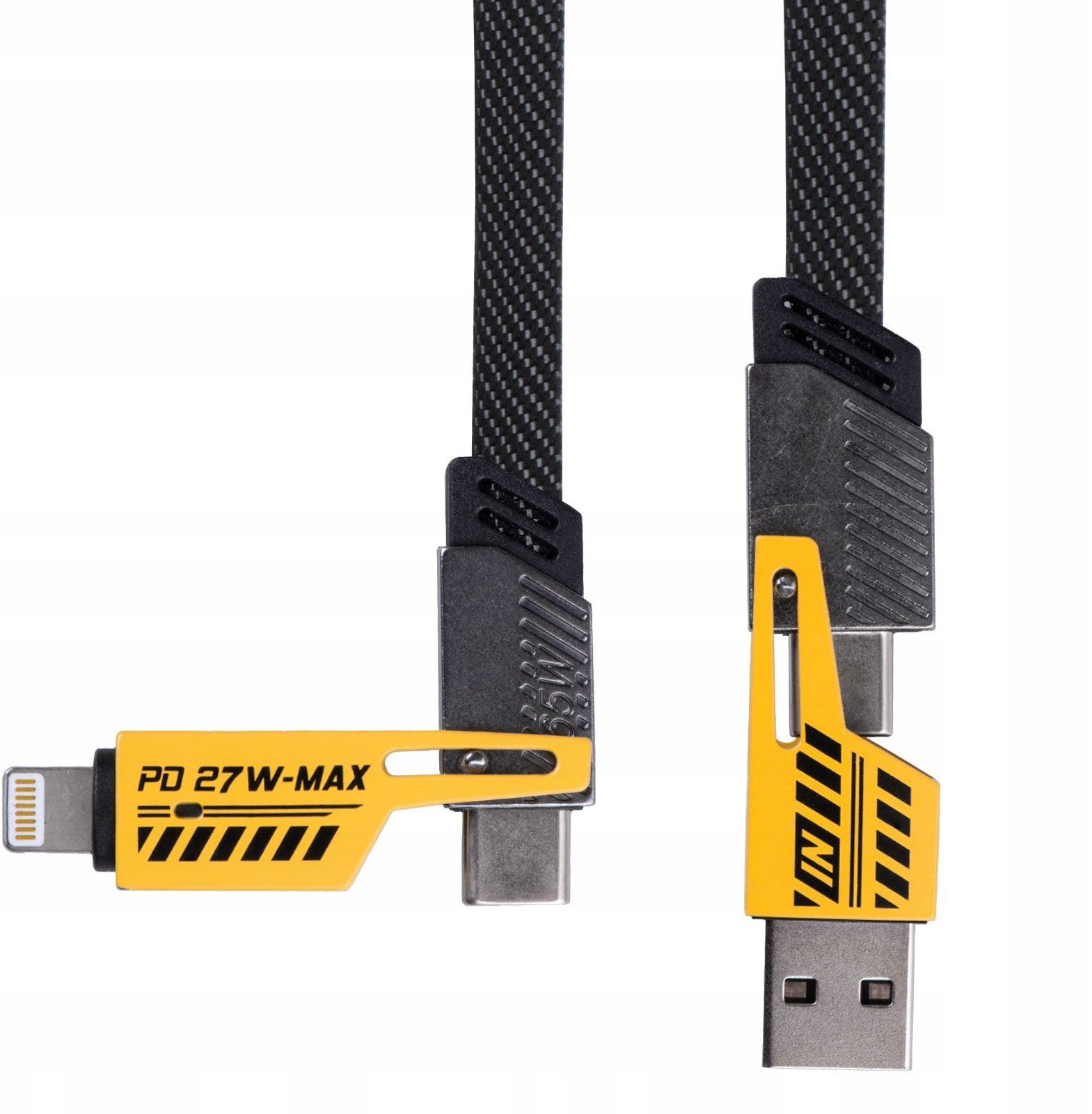 Kabllo USB Akyga AK-USB-57, 1m, 4 në 1, gri