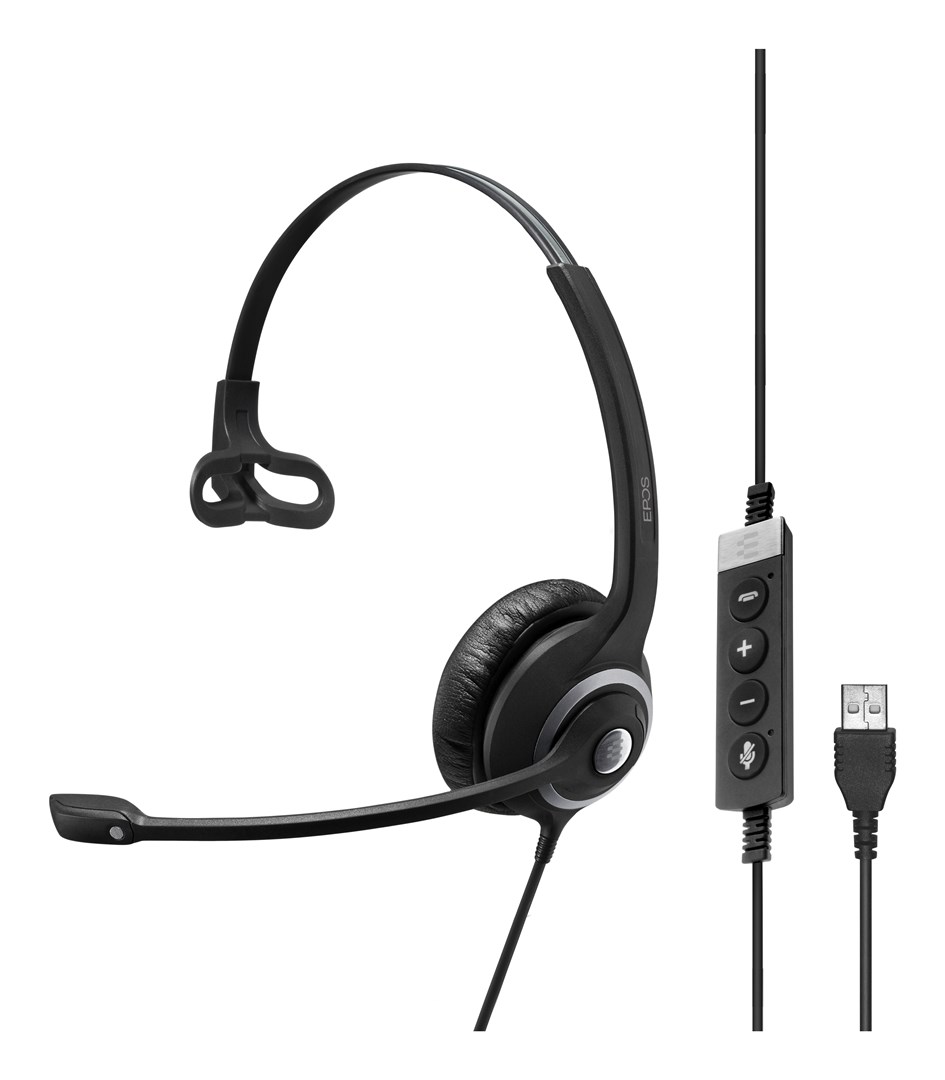 Kufje EPOS | SENNHEISER IMPACT SC 230 USB MS II, monaurale, të zeza