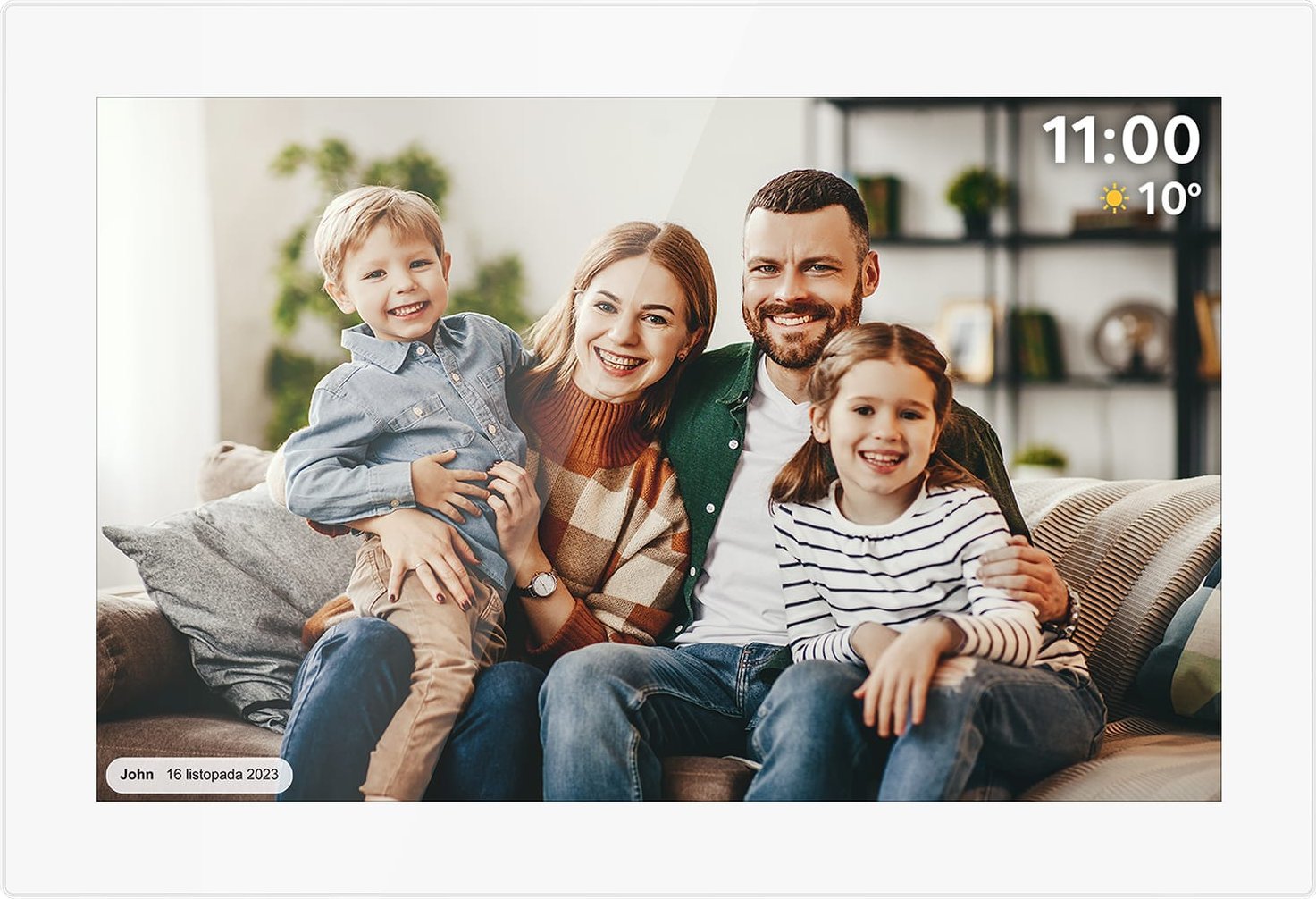 Kornizë dixhitale Kruger&amp;Matz FRAMEO, 10.1", Wi‑Fi, 16GB, e bardhë