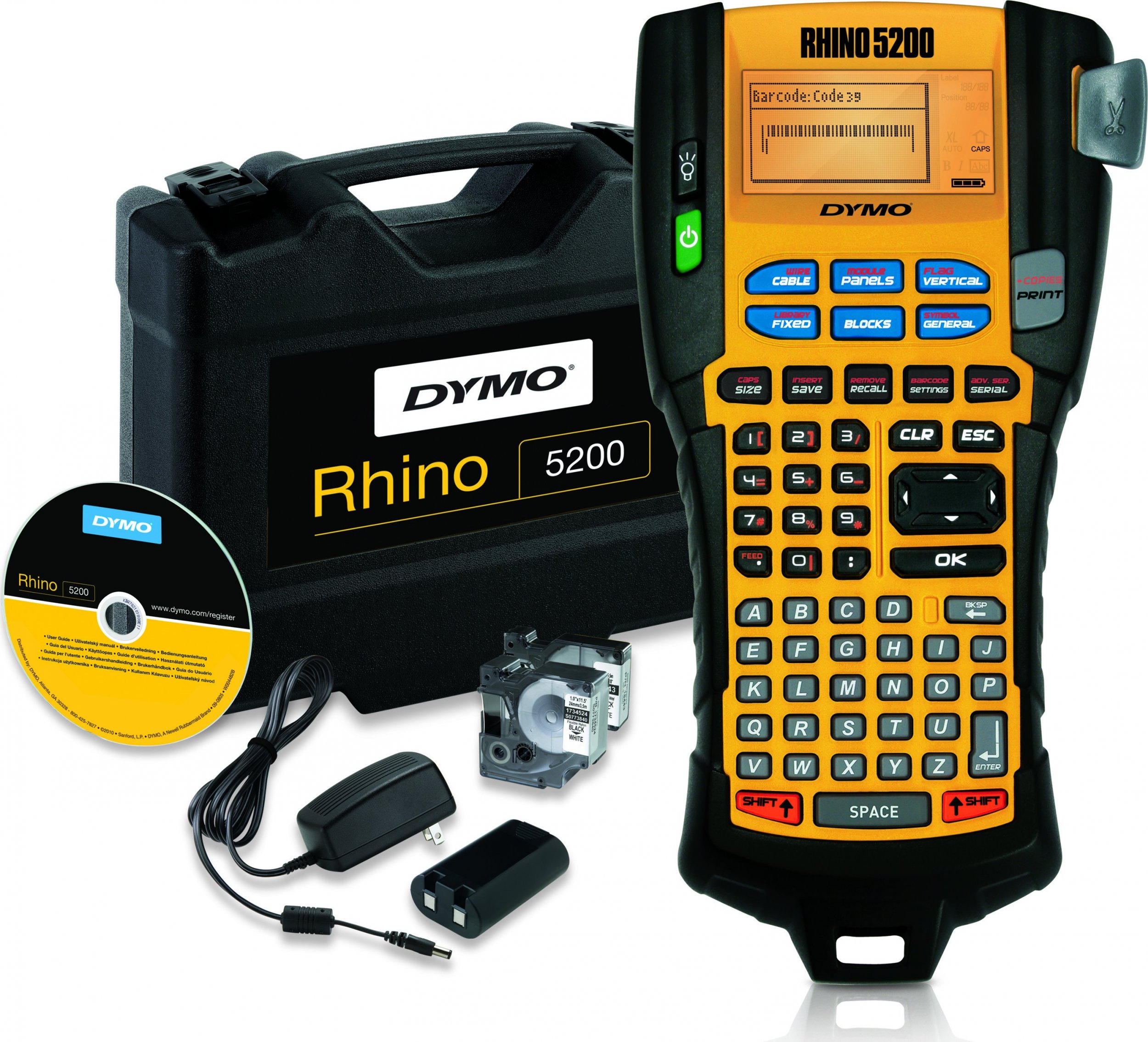 Makinë etiketimi Dymo Rhino 5200 Kit, profesionale, portative