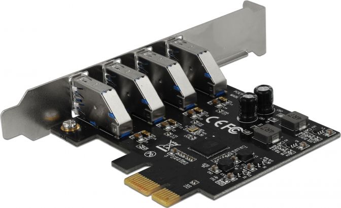 Kartë zgjeruese DeLOCK 90304, PCI Express, 4x USB 3.0, e zezë