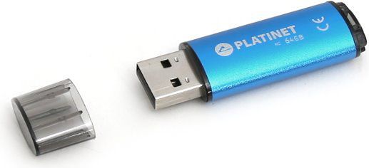 Disk USB Platinet X-Depo, 64GB, i kaltër