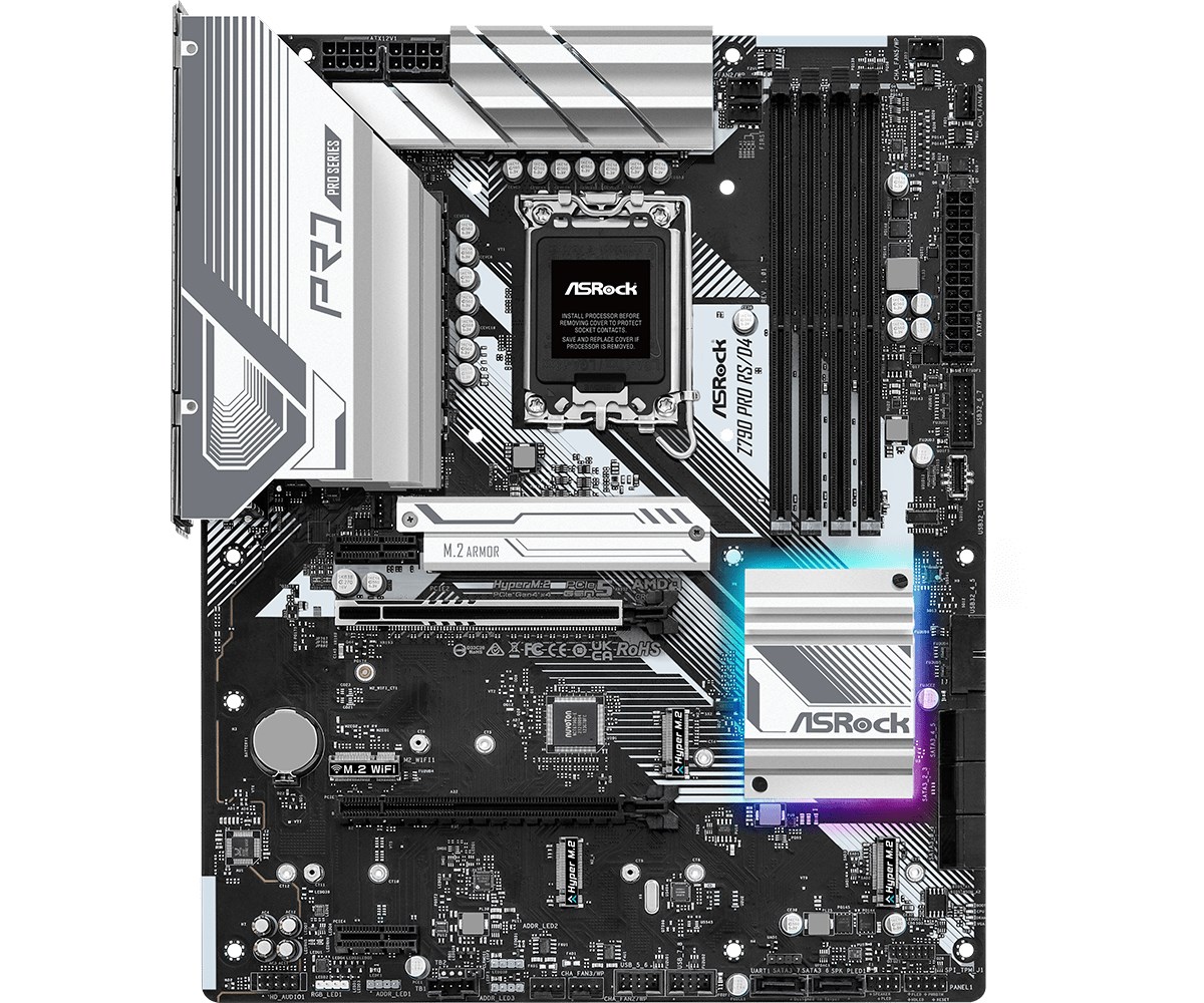Pllakë amë Asrock Z790 Pro RS/D4 Intel Z790 LGA 1700 ATX