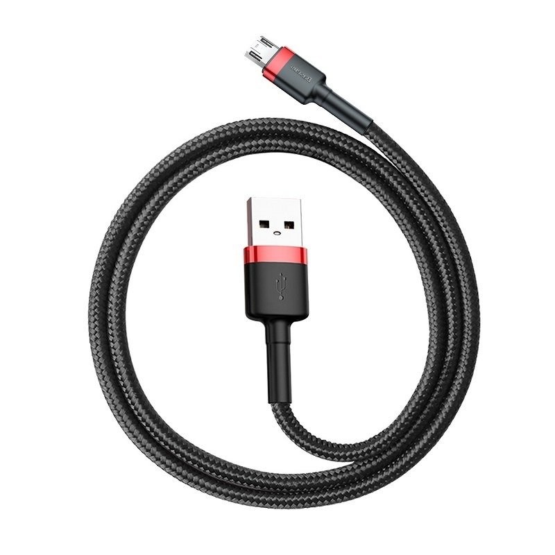 Kabllo Baseus, USB / Micro USB, 2 m, e zezë