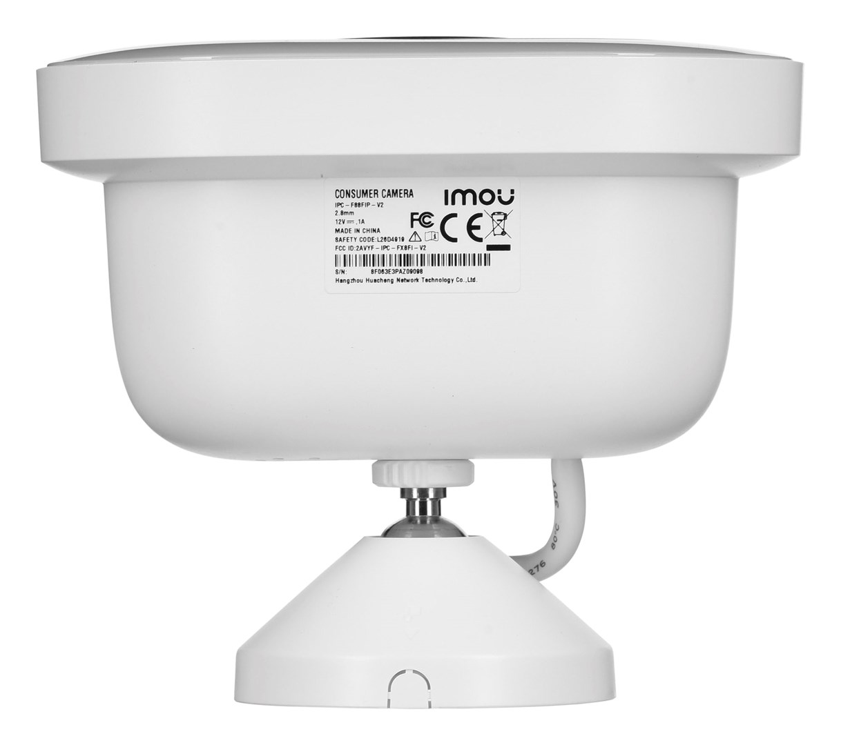 Kamerë sigurie Dahua Knight, 8 MP, 3840 x 2160, me mikrofon të integruar, me detektim të lëvizjes, e bardhë