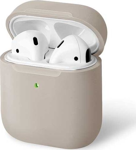 Këllëf Uniq Lino, për AirPods 1/2, bezhë 
