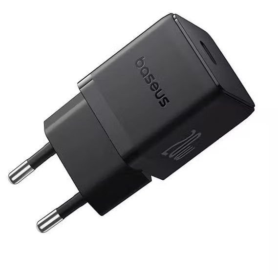 Полнач за ѕид Baseus Wall Charger Palm, USB C, PD 20W, црн