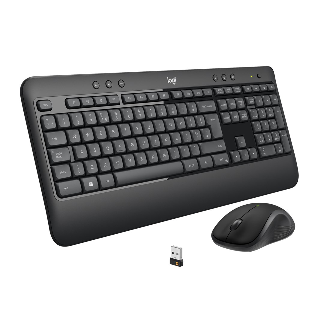 Set tastierë dhe maus Logitech MK540 ADVANCED, wireless, i zi