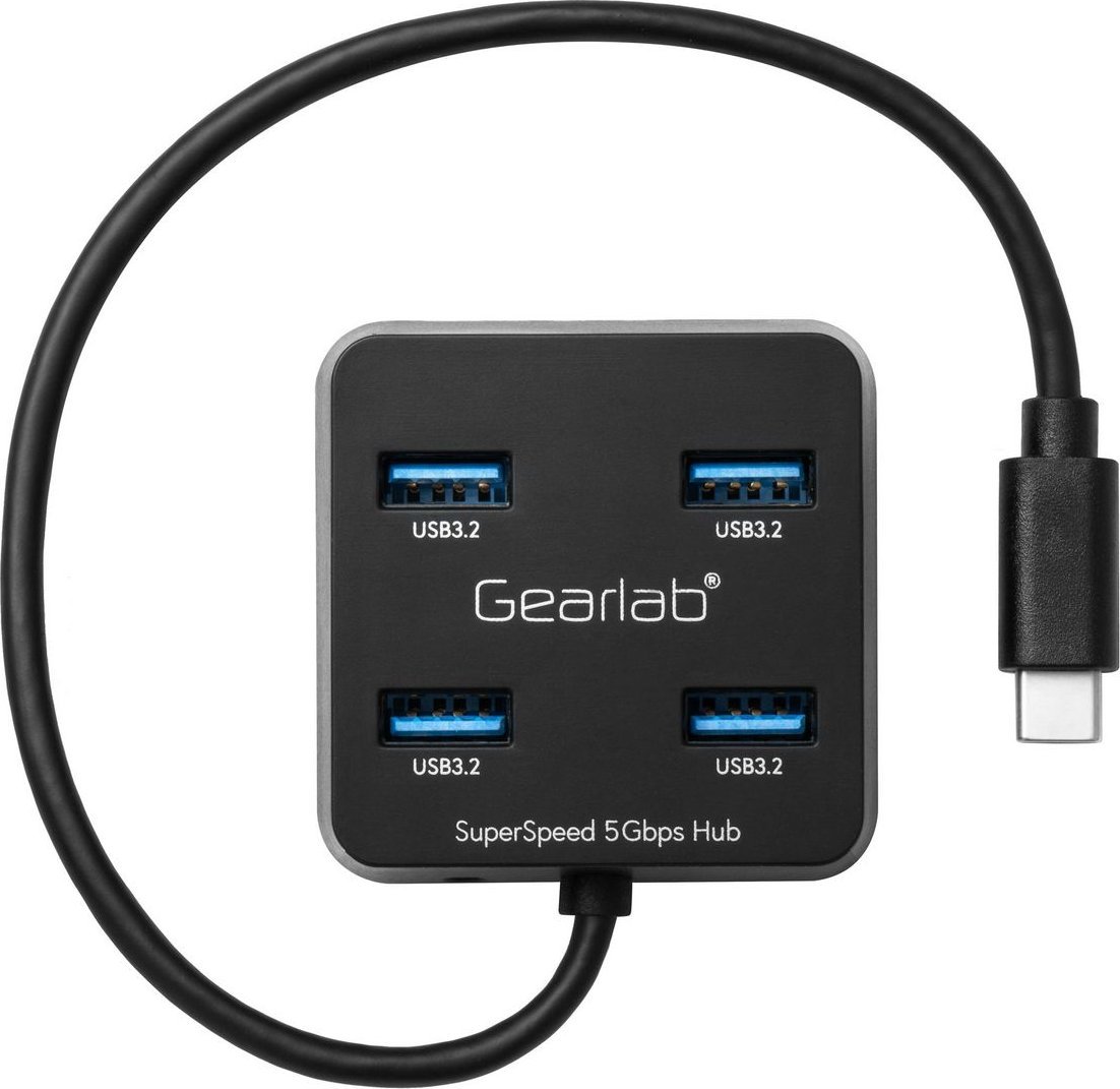 Hub USB Gearlab GLB2354024, 4 porta, USB 3.2 Gen 1 Type C, i zi