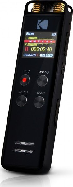 Диктафон Kodak VRC 550, вградена меморија, USB C, црн